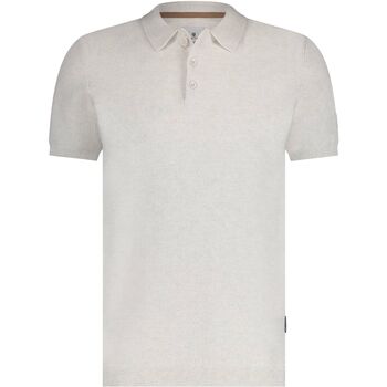 State Of Art Knitted Polo Greige Beige