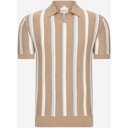 Textiel Heren T-shirts & Polo’s Ben Sherman Vertical stripe open neck polo Other