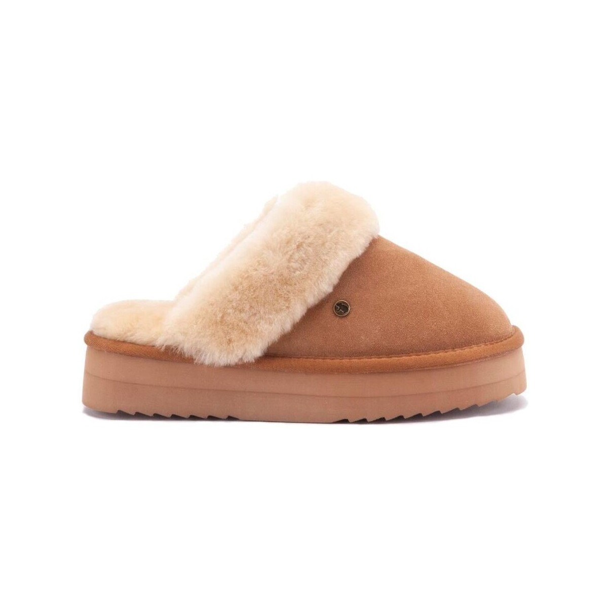 Schoenen Dames slippers Warmbat Flurry Bruin
