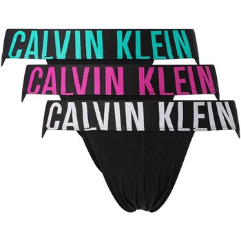 Ondergoed Heren Slips Calvin Klein Jeans Set van 3 intense power jockstraps Zwart