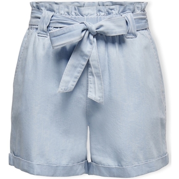 Textiel Dames Korte broeken / Bermuda's Only Noos Bea Smilla Shorts - Light Blue Denim Blauw