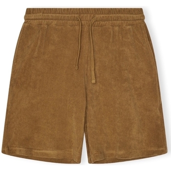 Textiel Heren Korte broeken / Bermuda's Revolution Terry Shorts 4039 - Dark Khaki Bruin