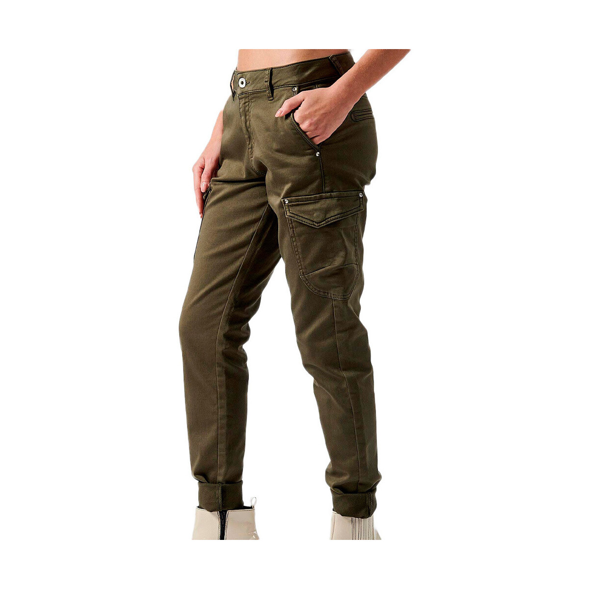 Textiel Dames Broeken / Pantalons Kaporal  Groen