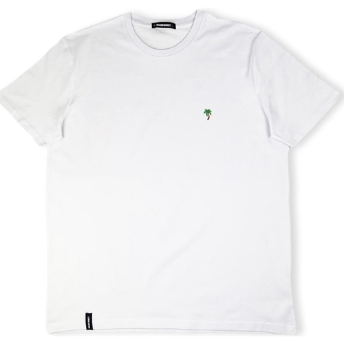 Textiel Heren T-shirts & Polo’s Organic Monkey Palm Tree T-Shirt - White Wit