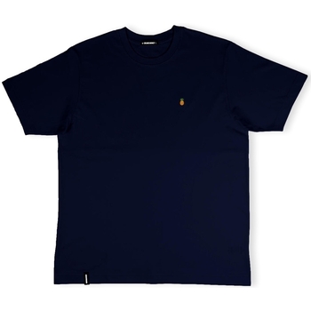Textiel Heren T-shirts & Polo’s Organic Monkey Fine Apple T-Shirt - Navy Blauw