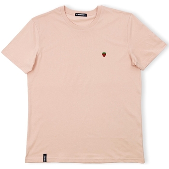 Textiel Heren T-shirts & Polo’s Organic Monkey Strawberry T-Shirt - Salmon Roze