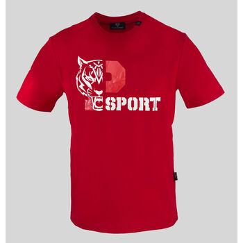 Textiel Heren T-shirts korte mouwen Philipp Plein Sport tips41052 red Rood