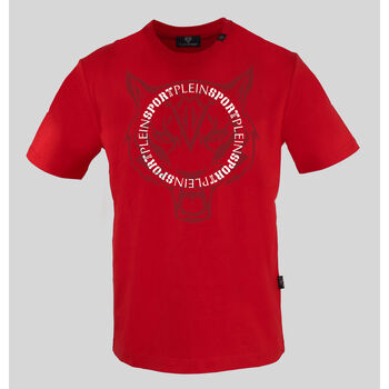 Textiel Heren T-shirts korte mouwen Philipp Plein Sport - tips402 Rood