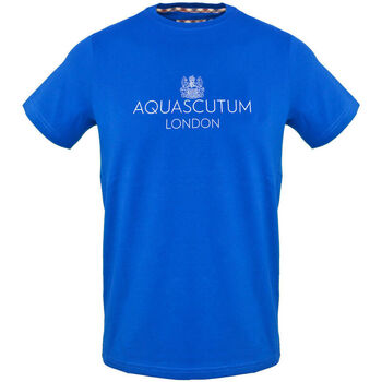 Textiel Heren T-shirts korte mouwen Aquascutum - tsia126 Blauw