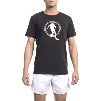Textiel Heren T-shirts korte mouwen Bikkembergs - bkk1mts02 Zwart