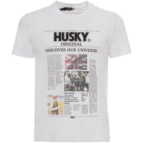 Textiel Heren T-shirts korte mouwen Husky - hs23beutc35co196-tyler Wit