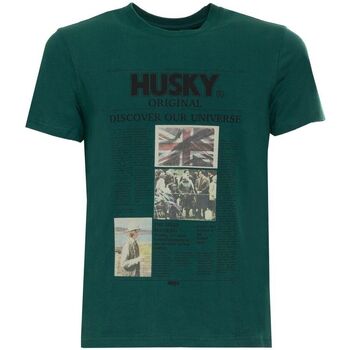 Textiel Heren T-shirts korte mouwen Husky - hs23beutc35co196-tyler Groen