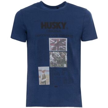 Textiel Heren T-shirts korte mouwen Husky - hs23beutc35co196-tyler Blauw