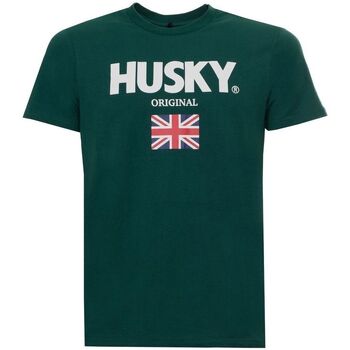 Textiel Heren T-shirts korte mouwen Husky - hs23beutc35co177-john Groen