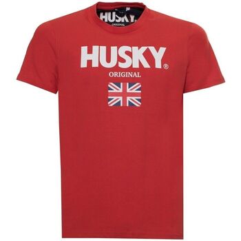Textiel Heren T-shirts korte mouwen Husky - hs23beutc35co177-john Rood