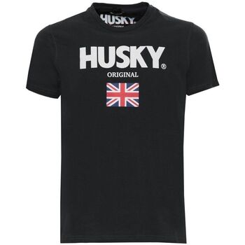 Textiel Heren T-shirts korte mouwen Husky - hs23beutc35co177-john Zwart