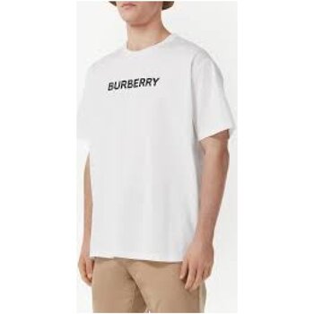 Textiel Heren T-shirts korte mouwen Burberry 8055309 Wit
