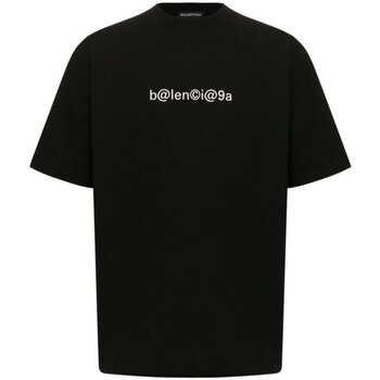 Textiel Heren T-shirts korte mouwen Balenciaga 620969 TIV50 Zwart