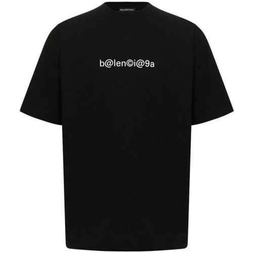 Textiel Heren T-shirts korte mouwen Balenciaga 620969 TIV50 Zwart
