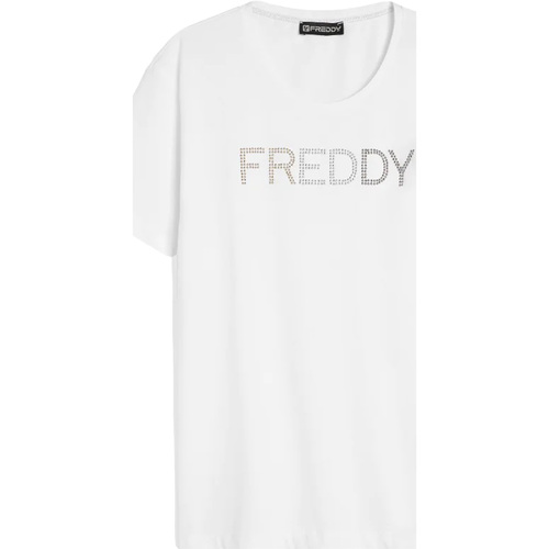 Textiel Dames T-shirts korte mouwen Freddy T-Shirt Manica Corta Wit