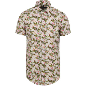 Suitable Overhemd Lange Mouw Short Sleeve Overhemd Print Jungle Groen