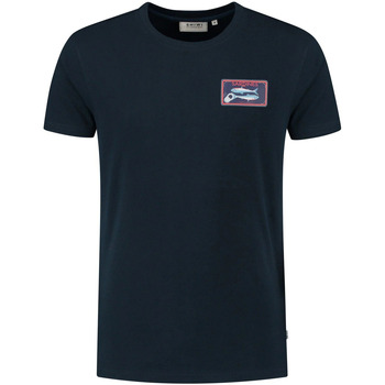 Textiel Heren T-shirts & Polo’s Shiwi T-Shirt Sardines Midnight Navy Blauw