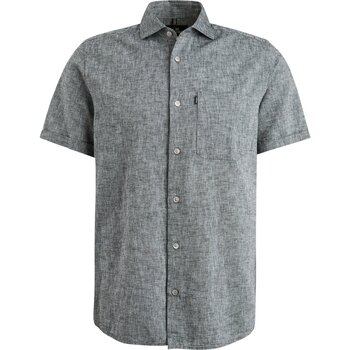 Vanguard Overhemd Lange Mouw Short Sleeve Overhemd Linnen Antraciet