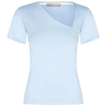 Textiel Dames T-shirts & Polo’s Rinascimento CFC0119323003 Celeste