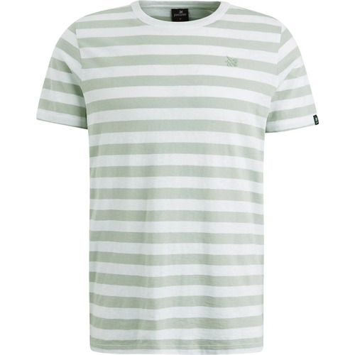 Textiel Heren T-shirts & Polo’s Vanguard T-Shirt Strepen Groen Groen