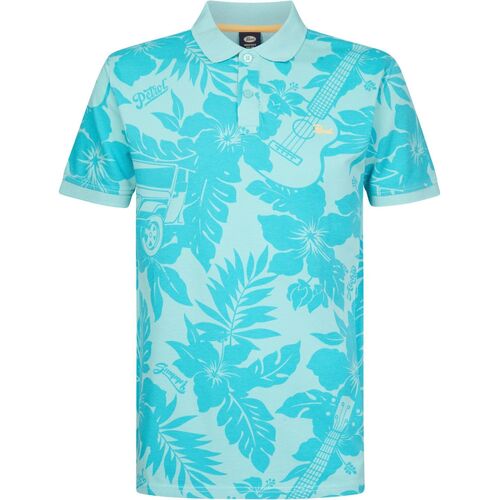 Textiel Heren T-shirts & Polo’s Petrol Industries Poloshirt Verdant Lichtblauw Blauw