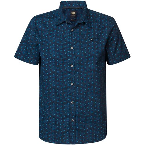 Textiel Heren Overhemden lange mouwen Petrol Industries Overhemd Cocoa Beach Navy Blauw