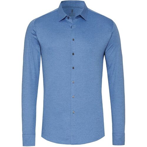 Textiel Heren Overhemden lange mouwen Desoto Overhemd Kent Blauw Blauw