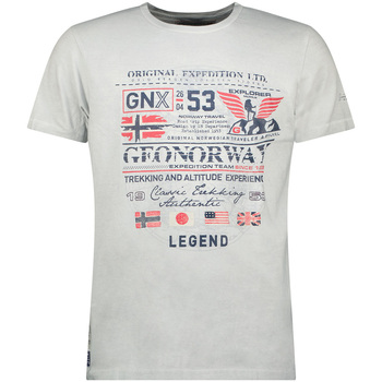 Geo Norway T-shirt Korte Mouw SW1562HGNO-LIGHT GREY
