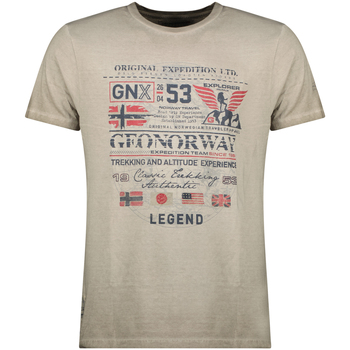 Textiel Heren T-shirts korte mouwen Geo Norway SW1562HGNO-KAKI Groen