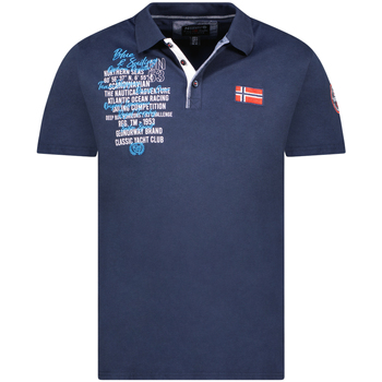 Textiel Heren Polo's korte mouwen Geographical Norway SY1309HGN-Navy Marine