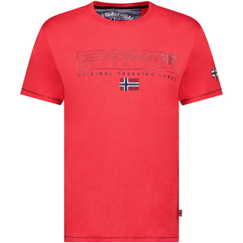 Textiel Heren T-shirts korte mouwen Geo Norway SY1311HGN-Red Rood