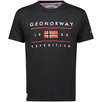 Geo Norway T-shirt Korte Mouw SY1355HGN-Black