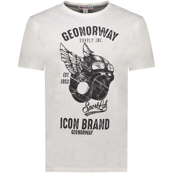 Textiel Heren T-shirts korte mouwen Geo Norway SY1360HGN-White Wit