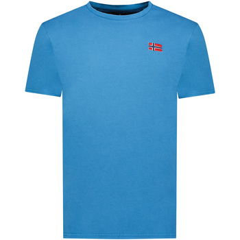 Textiel Heren T-shirts korte mouwen Geographical Norway SY1363HGN-Blue Blauw