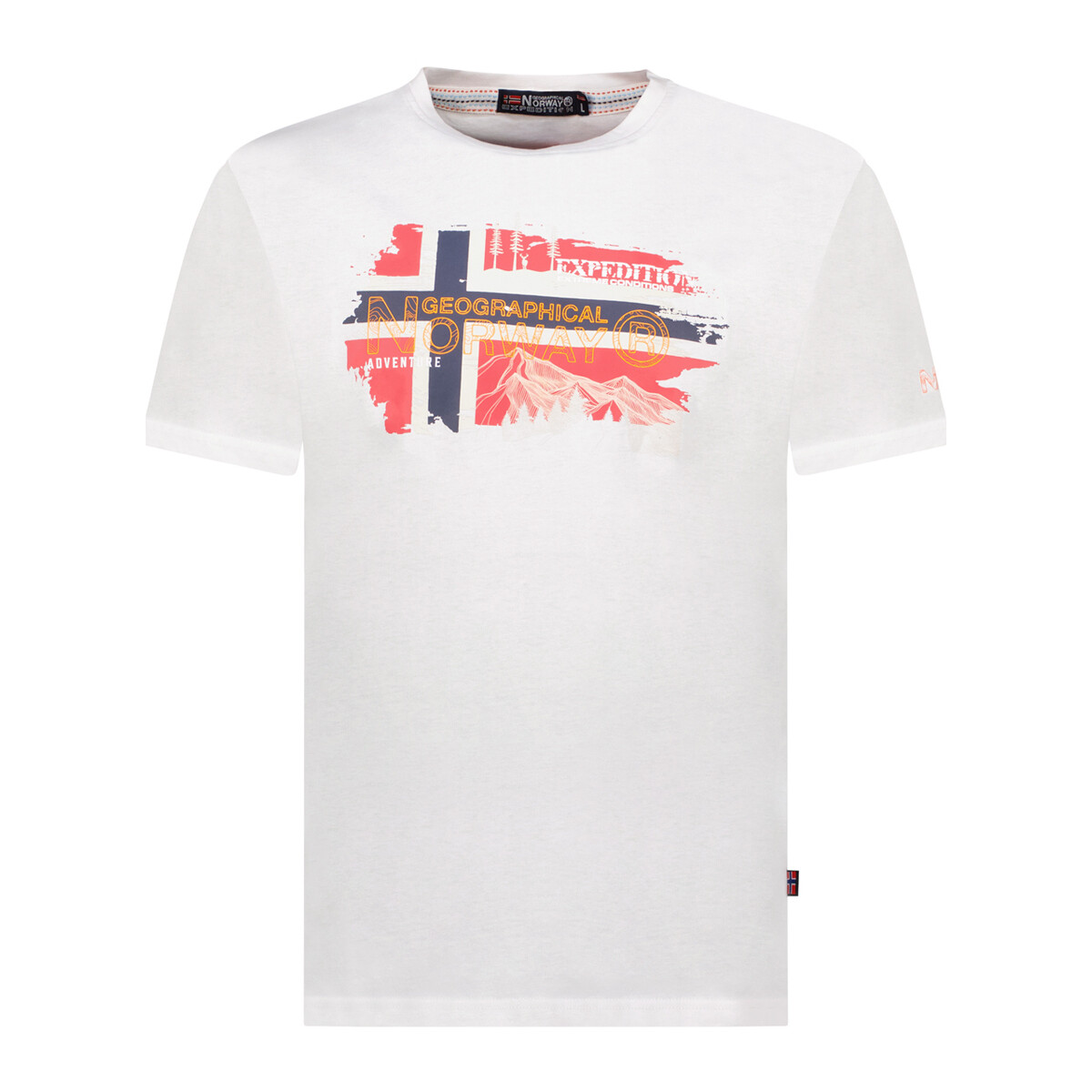 Textiel Heren T-shirts korte mouwen Geographical Norway SY1366HGN-White Wit