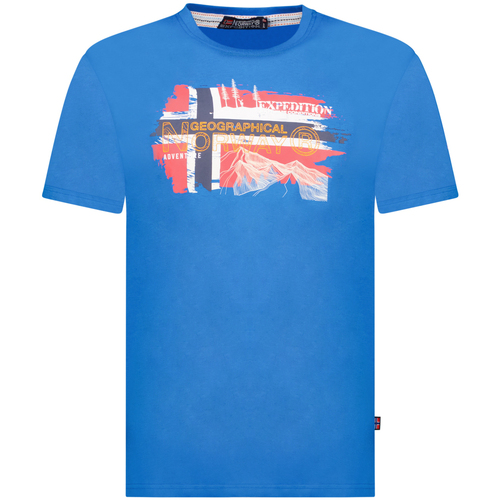 Textiel Heren T-shirts korte mouwen Geographical Norway SY1366HGN-Blue Blauw