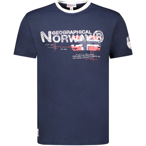 Textiel Heren T-shirts korte mouwen Geographical Norway SY1450HGN-Navy Marine