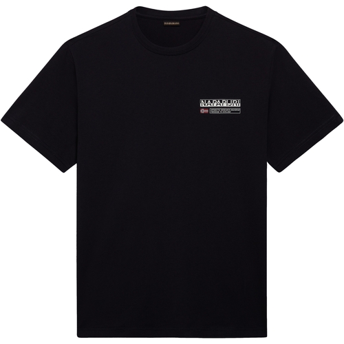 Textiel Heren T-shirts korte mouwen Napapijri 236354 Zwart