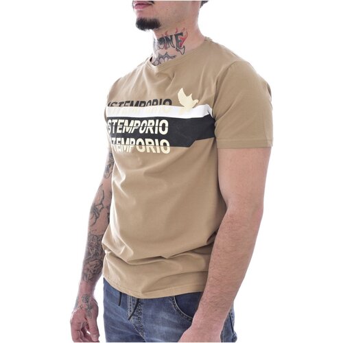 Textiel Heren T-shirts korte mouwen Just Emporio JE-MALKIM-01 Beige