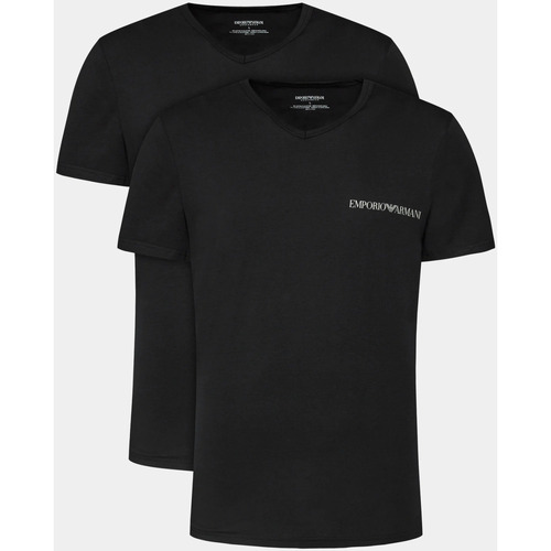 Textiel Heren T-shirts korte mouwen Emporio Armani 111849 4R717 Zwart