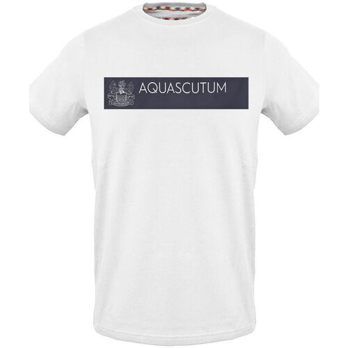 Textiel Heren T-shirts korte mouwen Aquascutum - tsia117 Wit