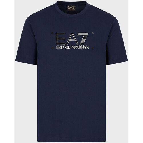 Textiel Heren T-shirts korte mouwen Emporio Armani  Blauw