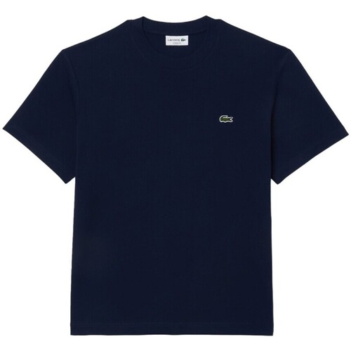 Textiel Heren T-shirts korte mouwen Lacoste TH7318 166 Blauw