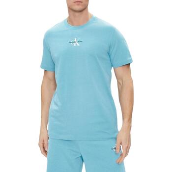 Textiel Heren T-shirts korte mouwen Calvin Klein Jeans  Blauw