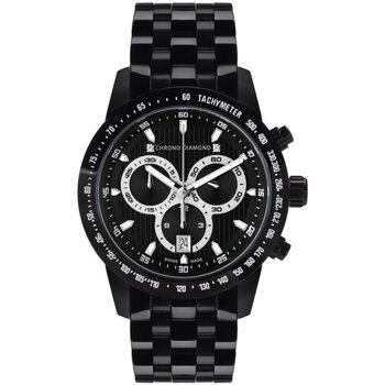 Horloges & Sieraden Heren Horloges Chrono Diamond 12100C Zwart